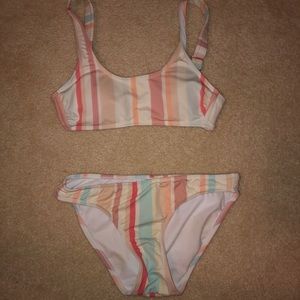 Stripe bathing suit